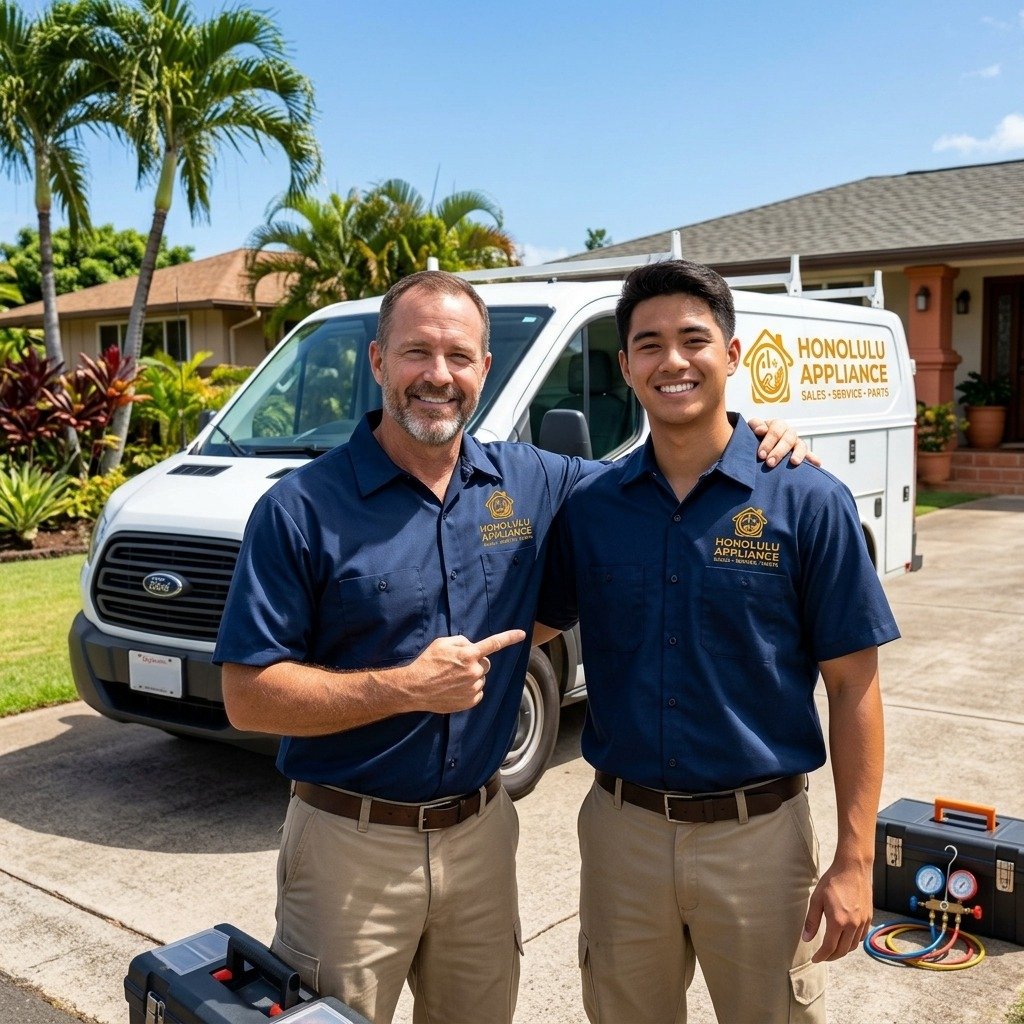 Emergency Appliance Repair Mobile Response Van and Technician in Honolulu HI